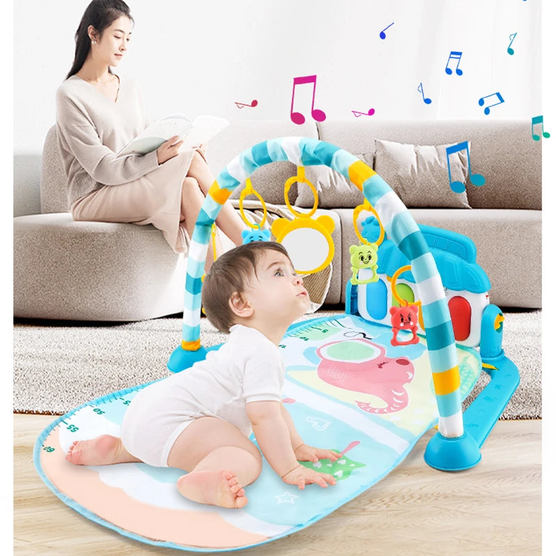 Musical Baby Activity Gym Rack Play Mat Kid Rug Puzzle Mat Carpet