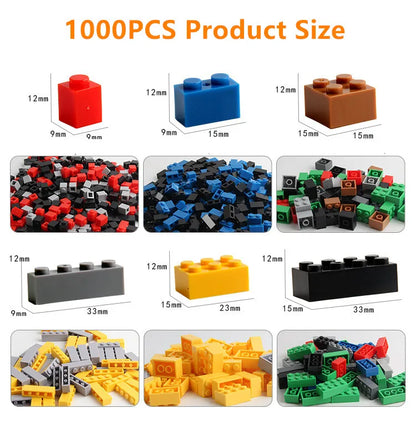 1000 DIY creative building blocks bulk set Urban Classic building