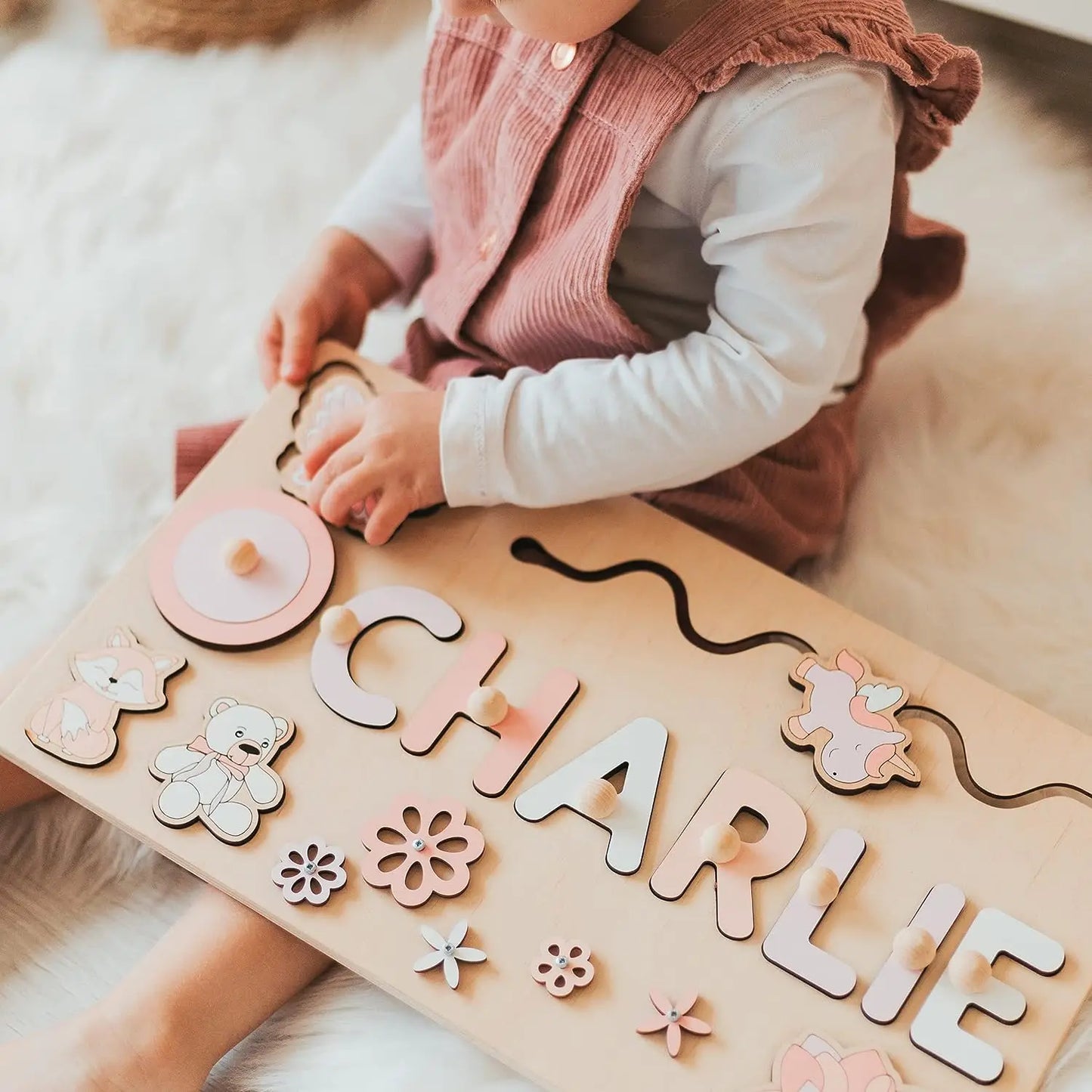 Personalized Name Puzzle for Kids Personalized Selection of Wooden