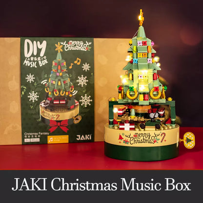 Merry Christmas Lighting Tree Building Blocks Bricks Creative Music