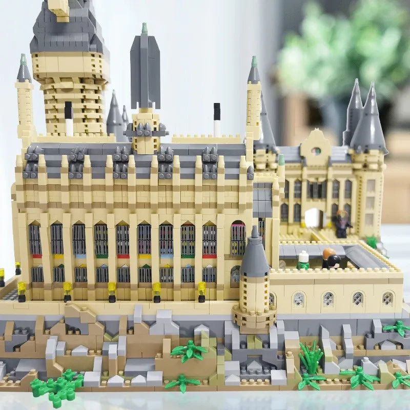 Micro Bricks City Creative Medieval Magic Castle Series School