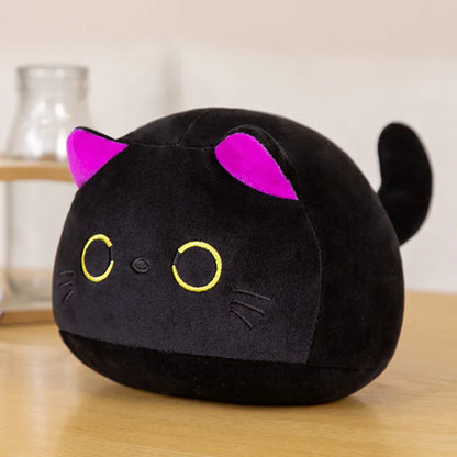 NEW Black Cat Plush Toy Soft Plushies Cute Stuffed Animal Cat Throw