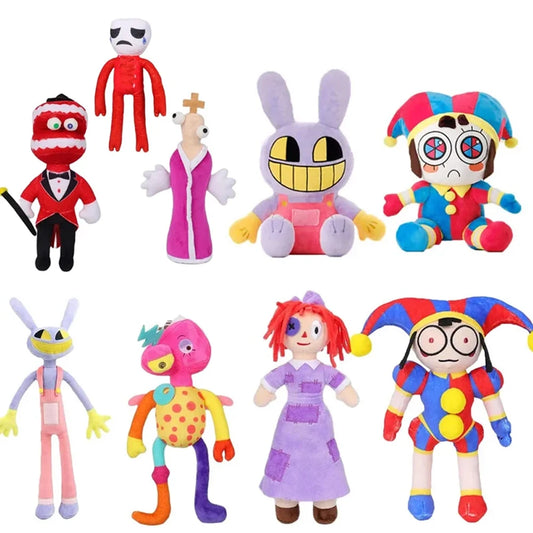 8pcs The Amazing Digital Circus Pomni Jax Plush Cartoon Plushie Toys