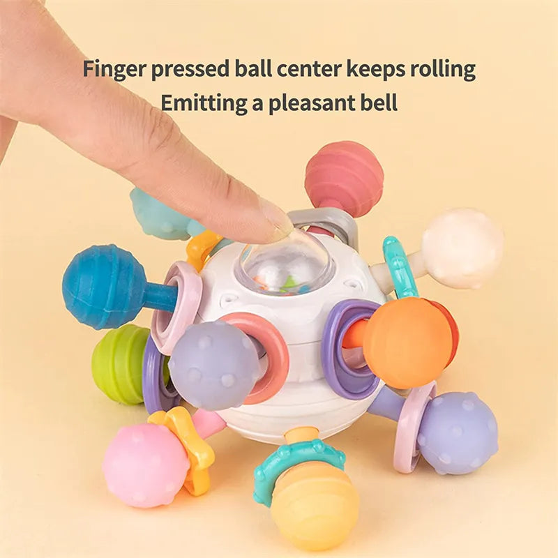 Baby Toys 0 12 Months Rotating Rattle Ball Grasping Activity Baby