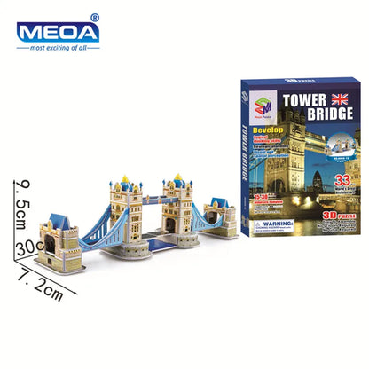 40 Style World Famous Architecture Building 3D Puzzle Model