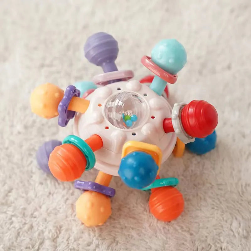 Baby Toys 0 12 Months Rotating Rattle Ball Grasping Activity Baby