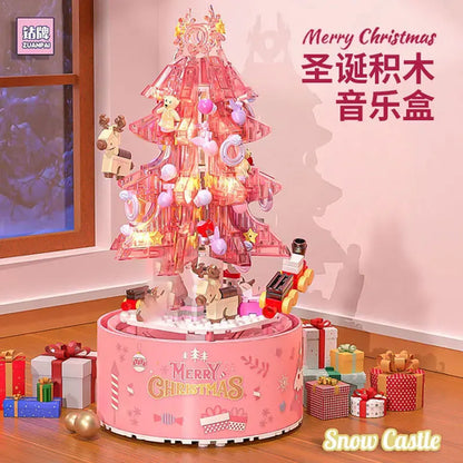 Christmas Tree Swirling Snowy to Music Box Z019 Compatible with Lego