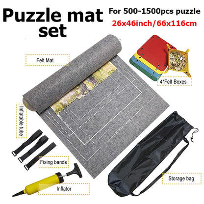 1500-3000pcs Felt Puzzle Mat Set 3color Available Puzzle Playing