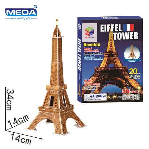 40 Style World Famous Architecture Building 3D Puzzle Model