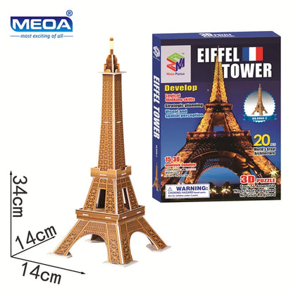 40 Style World Famous Architecture Building 3D Puzzle Model