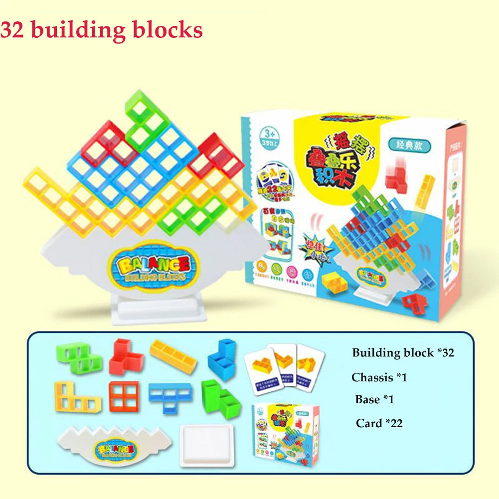 Balance Stacking Board Games Kids Adults Tower Block Toys for Family