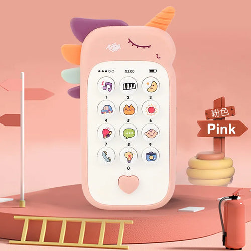 Baby Phone Toy Music Sound Telephone Sleeping Toys With Teether