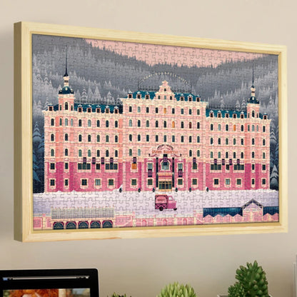 Adult 1000 Pieces Puzzle Budapest Hotel Cure High Difficulty