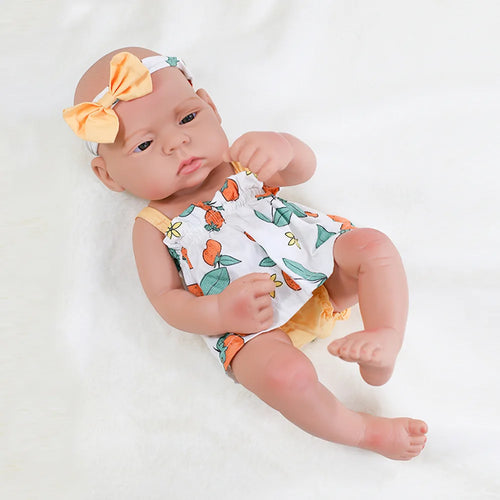 16inch Full Body Silicone Bebe Reborn Doll Soft Dolls Lifelike Baby