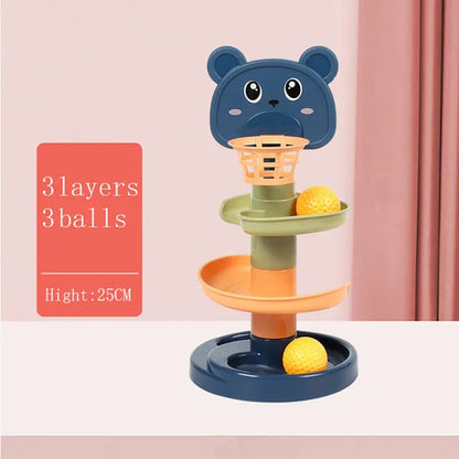 Montessori Baby Toy Rolling Ball Tower Montessori Educational Games