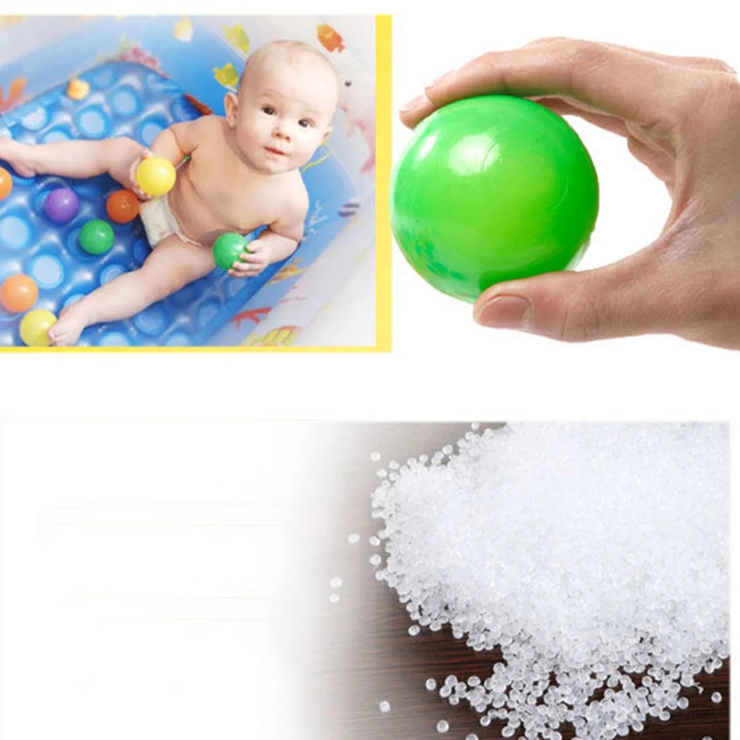 100Pcs 55MM Baby Plastic Balls Water Pool Ocean Ball Games for