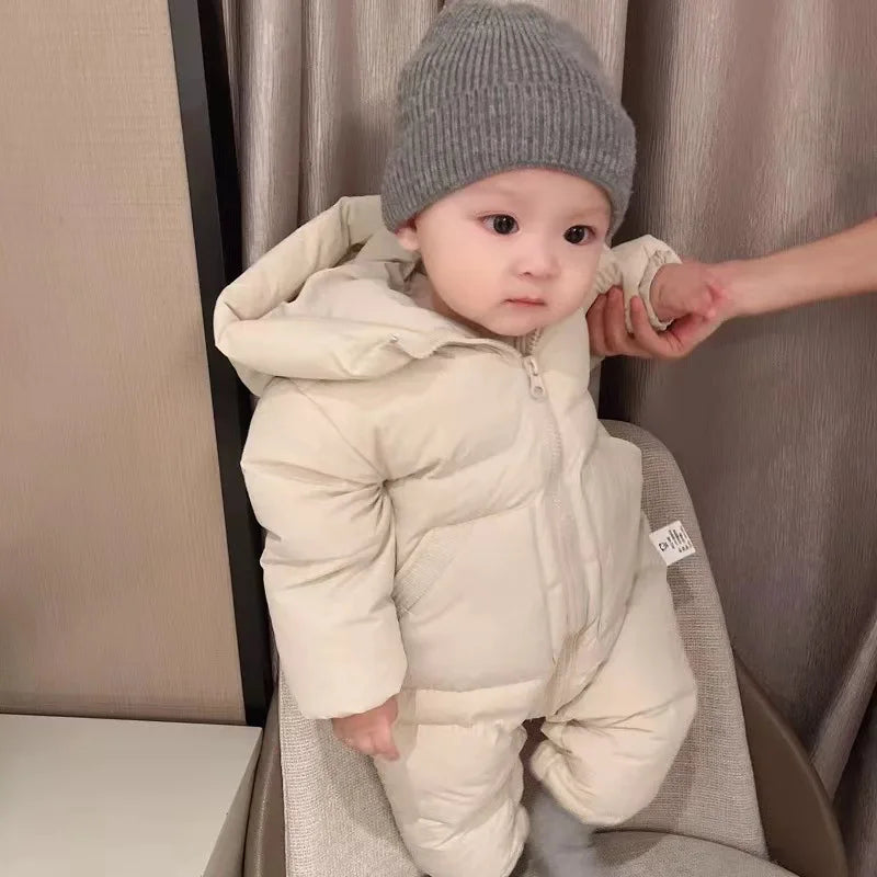 Newborn Baby Rompers Winter Coats Warm Baby Boys Costume Babie Girls