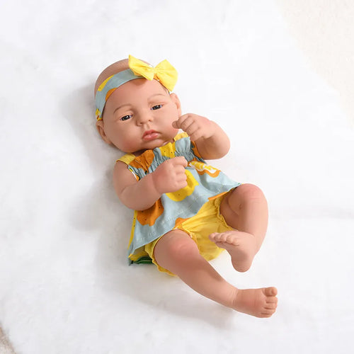 16inch Full Body Silicone Bebe Reborn Doll Soft Dolls Lifelike Baby