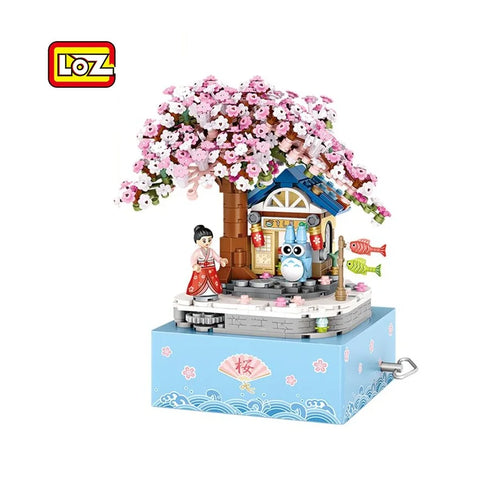 LOZ Blocks New Year Goods Building Bricks Christmas Tree Music Box