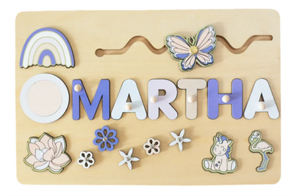 Personalized Name Puzzle for Kids Personalized Selection of Wooden