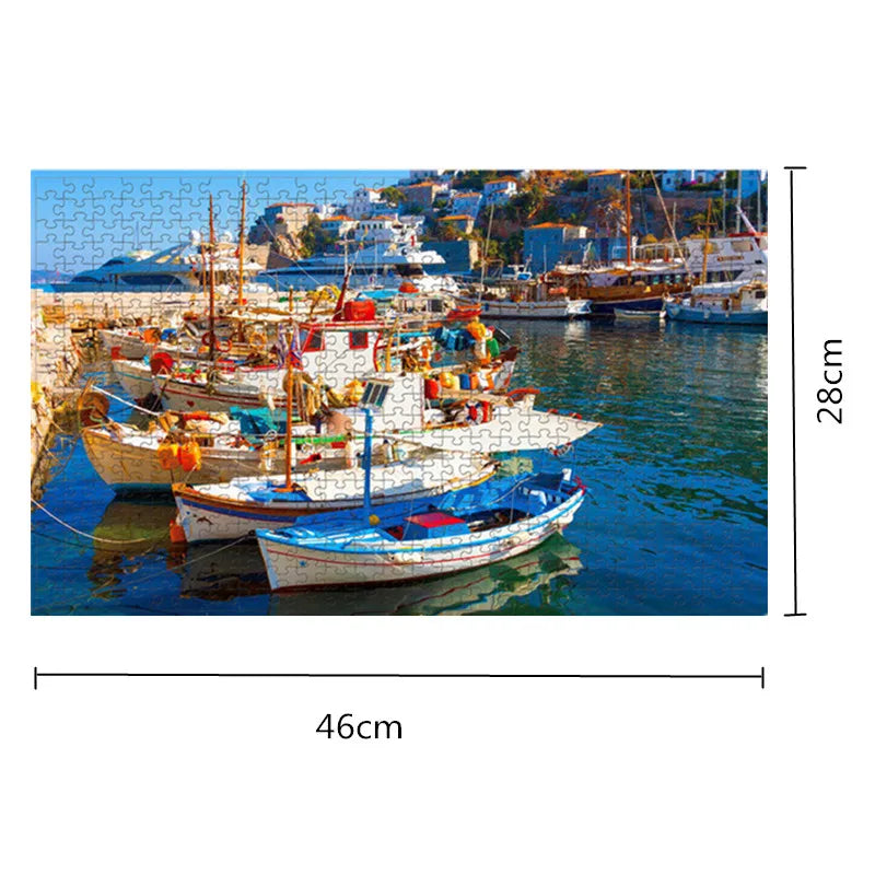 500 Pieces Creative Jigsaw Puzzle Various Landscape Assembling Picture