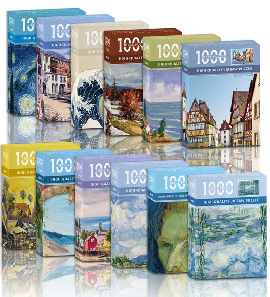 Puzzle Toys Games 1000 Pieces Paper M Jigsaw Montessori Gift Ornament