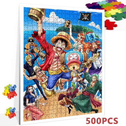 Bandai Anime 1000 Pieces Jigsaw Puzzle One Piece Cartoon Paper Puzzle