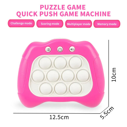 Upgraded Pop Light and Quick Push Game Fidget Toys for Kids Adult Anti