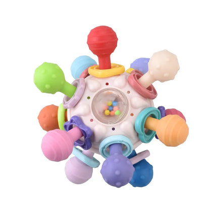 Baby Toys 0 12 Months Rotating Rattle Ball Grasping Activity Baby