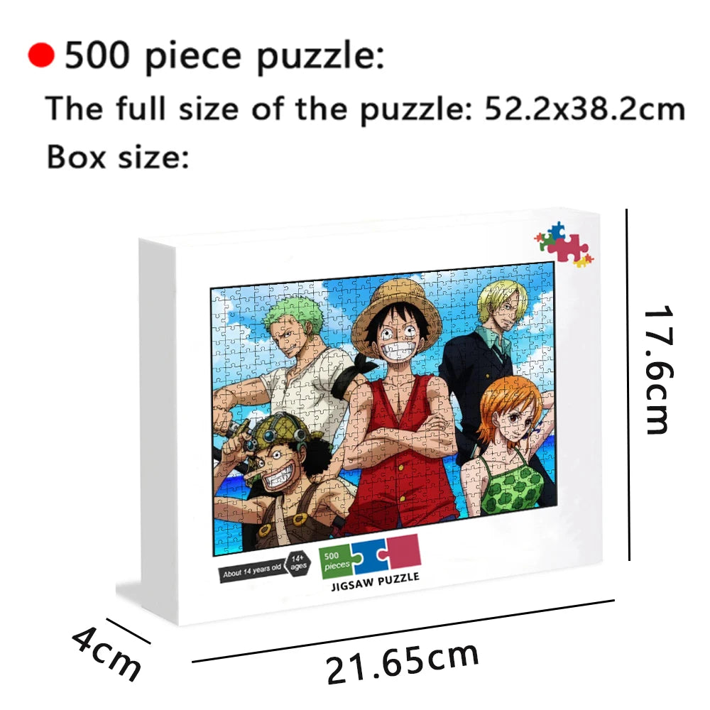 Bandai Anime 1000 Pieces Jigsaw Puzzle One Piece Cartoon Paper Puzzle