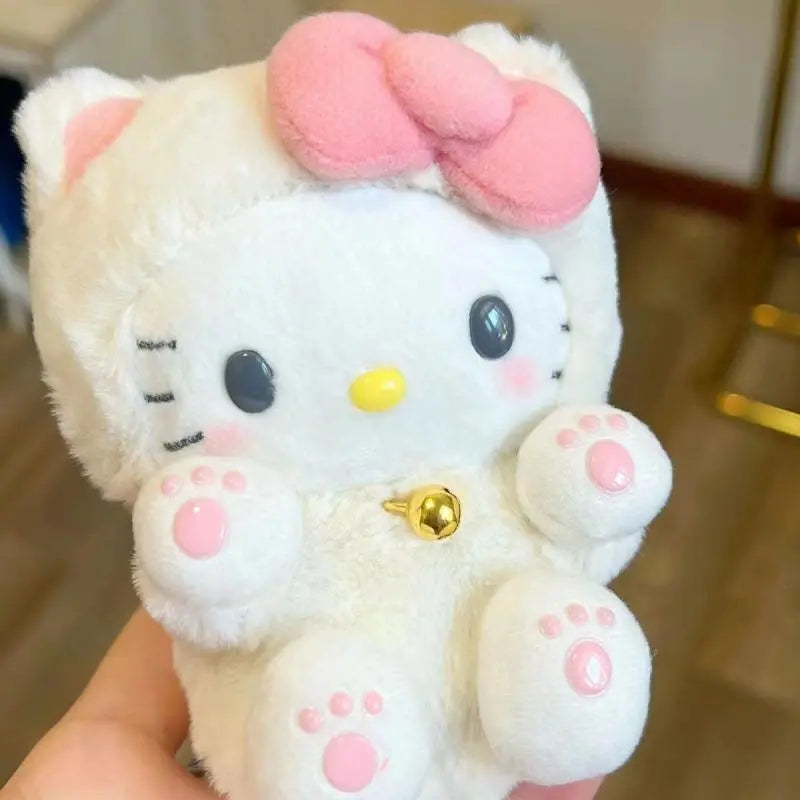 Hello Kitty Plush Doll Toy Kawaii Anime Cartoon Bow Kt Cat Cute