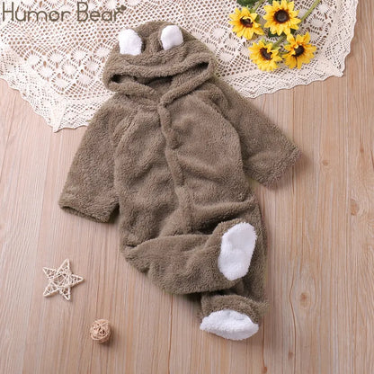 Humor Bear Autumn Cartoon Style Winter Long Sleeve Baby Boys Girls