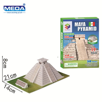 40 Style World Famous Architecture Building 3D Puzzle Model