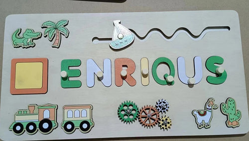 Personalized Name Puzzle for Kids Personalized Selection of Wooden