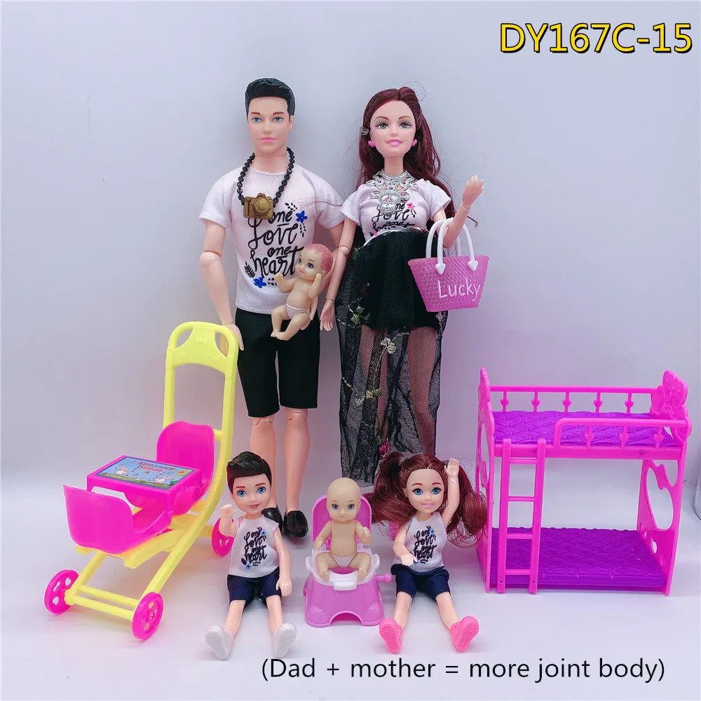 Cute Doll House Stroller Bed Chair Accessories For Barbie 11.5''