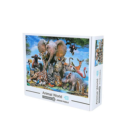 1000 Pieces Animal World Jigsaw Puzzles for Adults Home Decor Games