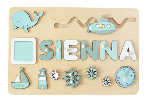 Personalized Name Puzzle for Kids Personalized Selection of Wooden