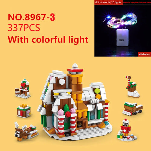 6 In 1 Upgraded Christmas Series Building Blocks Set With Light