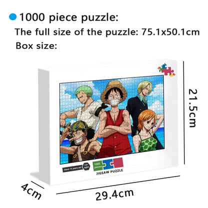 Bandai Anime 1000 Pieces Jigsaw Puzzle One Piece Cartoon Paper Puzzle