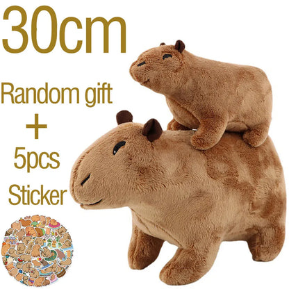 18-30cm  Capybara Plush Simulation Capibara Anime Fluffty Toy Stuffed