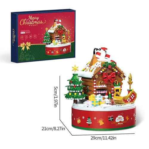 Christmas Series Building Blocks Santa Claus Photo Frame Christmas