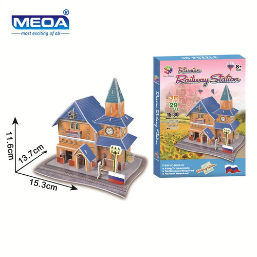 40 Style World Famous Architecture Building 3D Puzzle Model