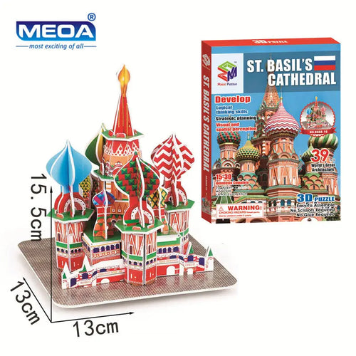 40 Style World Famous Architecture Building 3D Puzzle Model