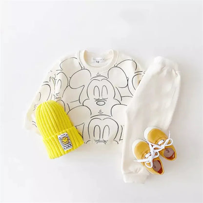 New Designer Cartoon Clothing  Tracksuit Baby Boy Summer Printed