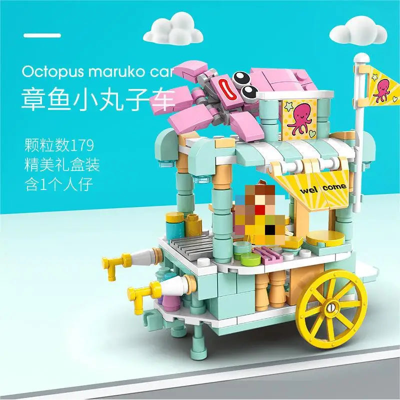 Snack cart Building Blocks Mini City Store Street View Snack Street