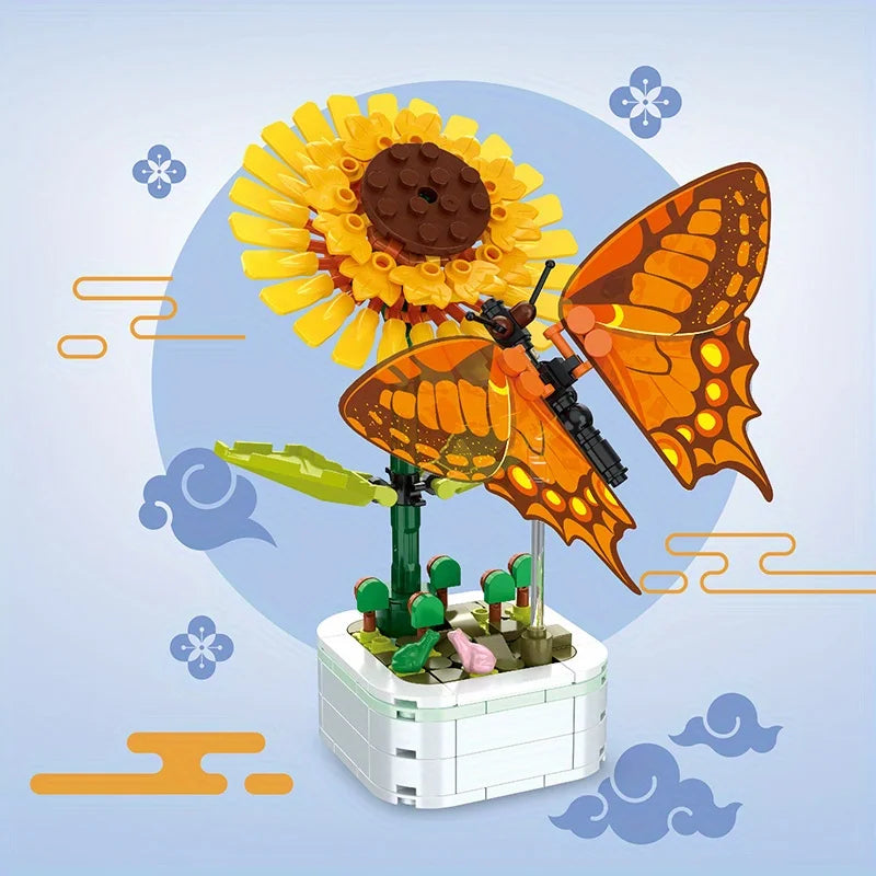 Insect Flower Building Blocks Creative Insect Succulent Bouquet