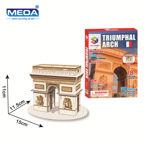 40 Style World Famous Architecture Building 3D Puzzle Model