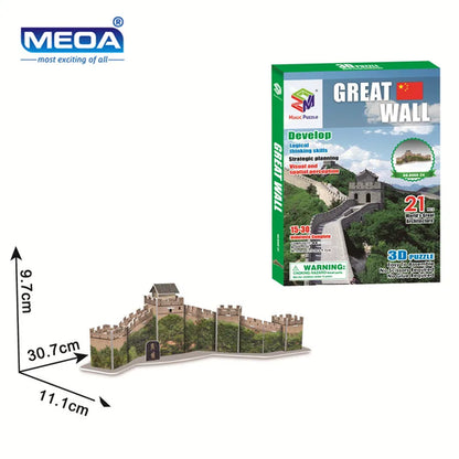 40 Style World Famous Architecture Building 3D Puzzle Model