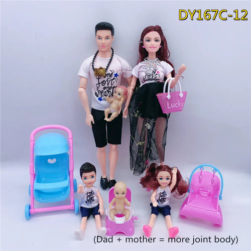 Cute Doll House Stroller Bed Chair Accessories For Barbie 11.5''