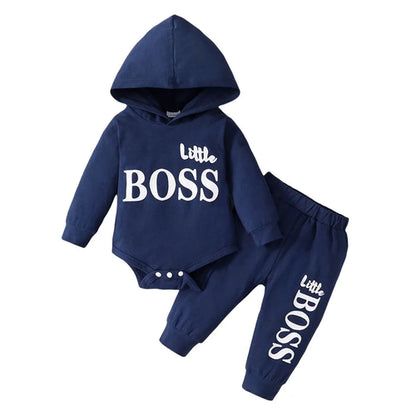 Spring 0-24 Months Newborn Baby Boy 2PCS Clothes Set Long Sleeve